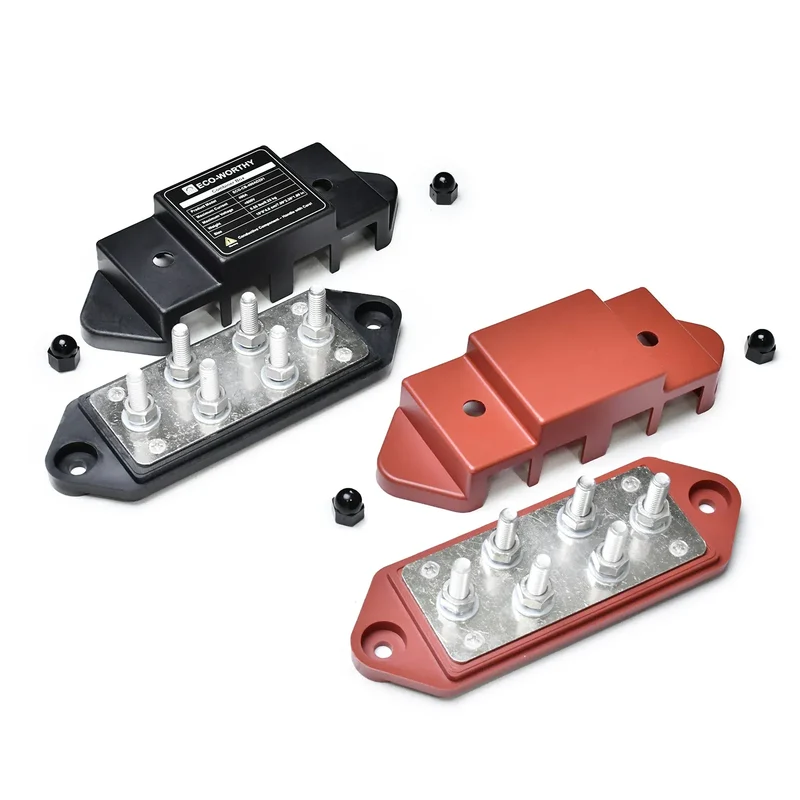 Eco-Worthy 400A Busbar with 6×M8 Studs - In Store Offer Only