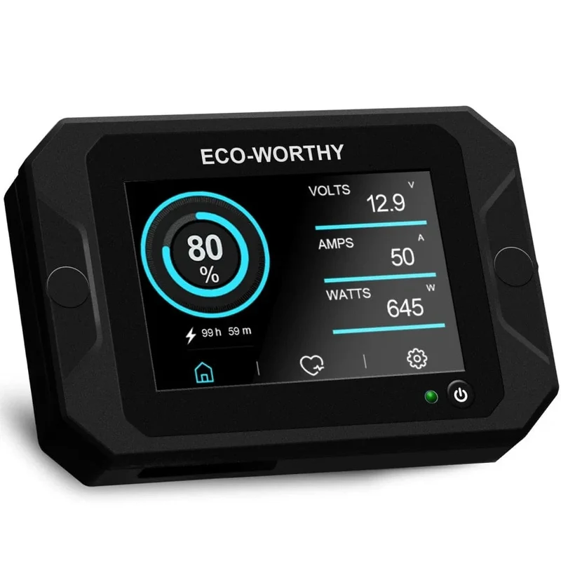 Eco-Worthy 300A 3.5" Touchable Display Battery Monitor with Hall Sensor - In Store Offer Only