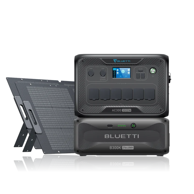 BLUETTI AC300+B300K+2*200 W Solar | 3.000 W 2.764,8 Wh | 400 W Energía solar