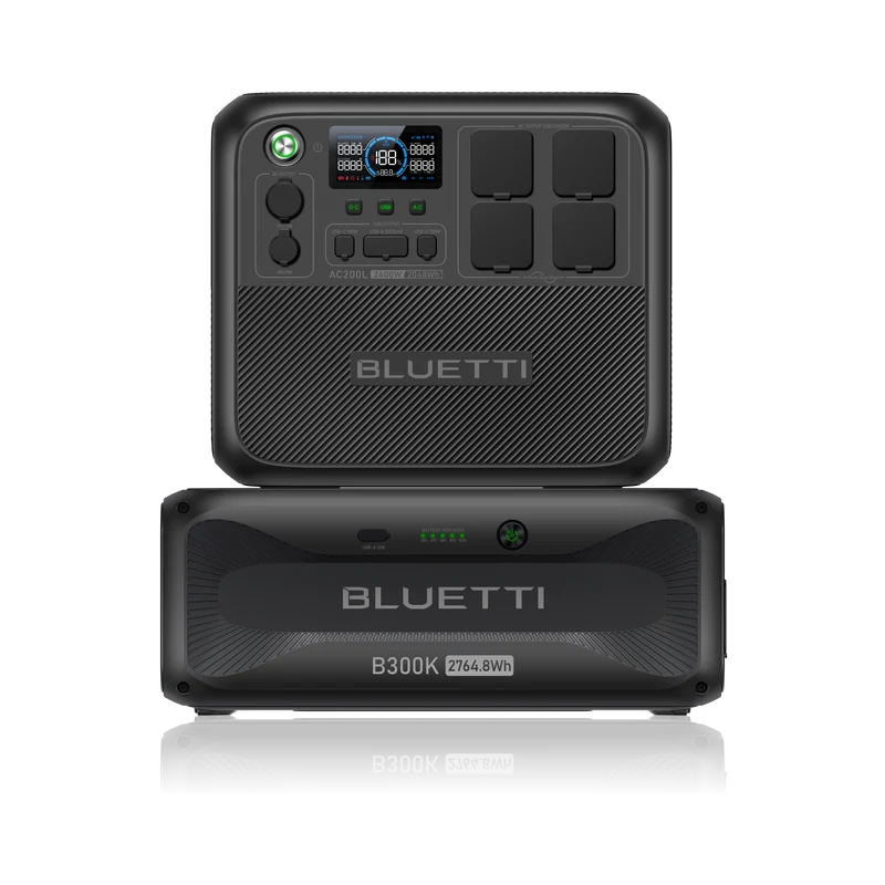 BLUETTI AC200L+B300K Estación de energía expandible | 2.400 W 4.812,8 Wh