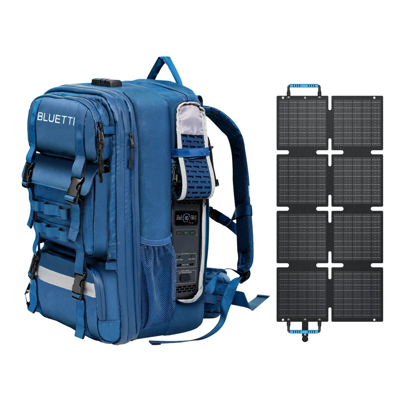 BLUETTI Handsfree 2+PV60F| 512 Wh 700 W 60 W Solar kit (Amazon)