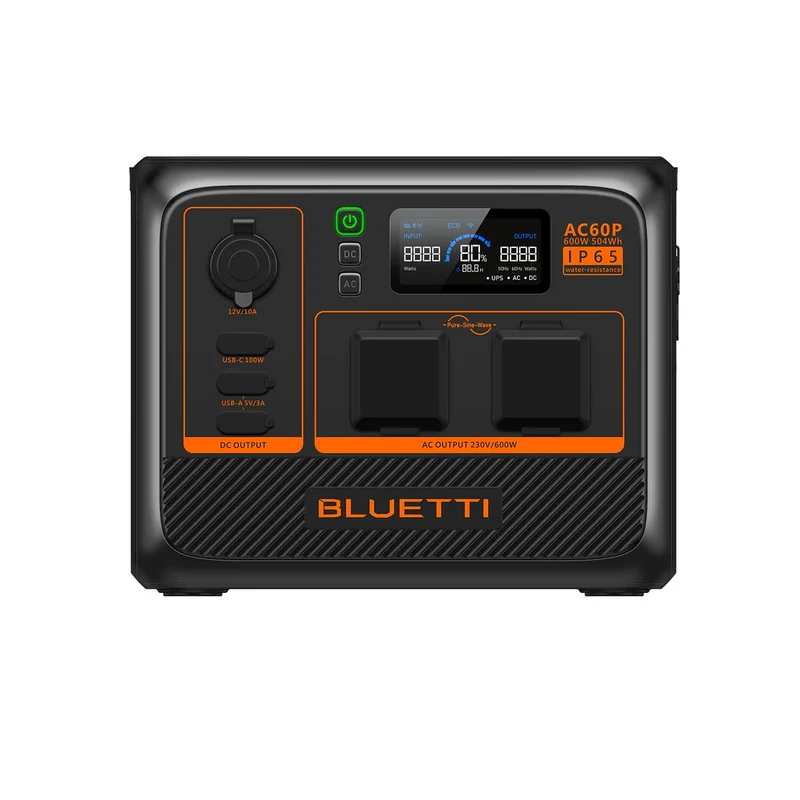 BLUETTI AC60P Estación de energía portátil | 600 W 504 Wh
