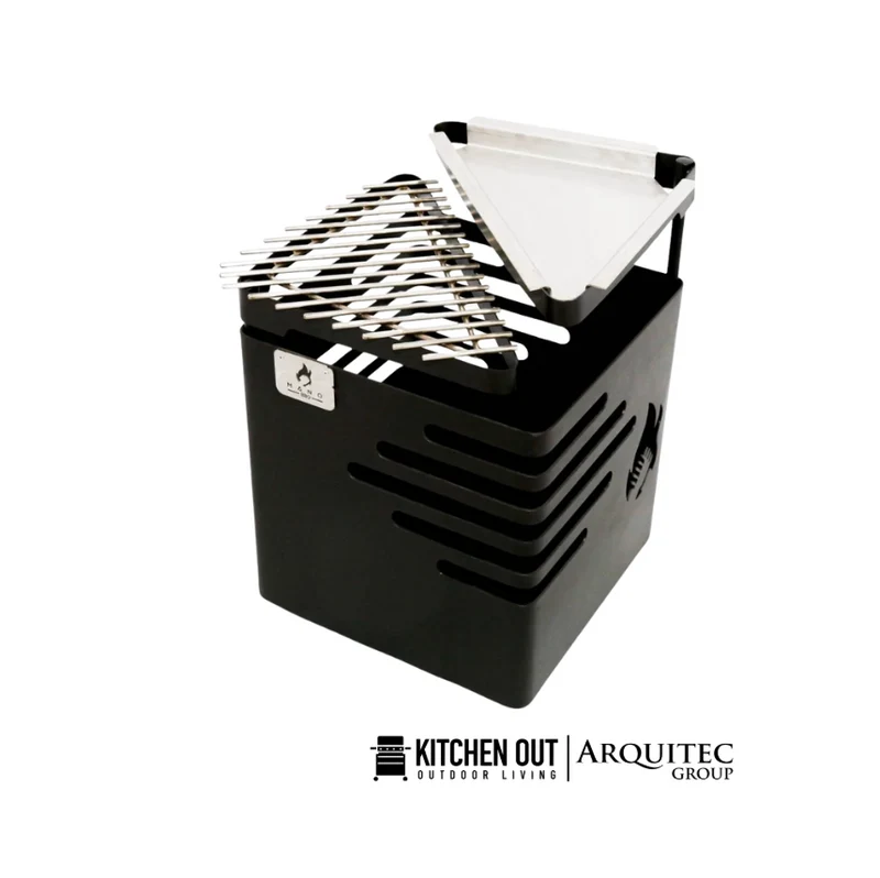 Cesta de Fuego Nogal + Accesorios - AH0014- Mano