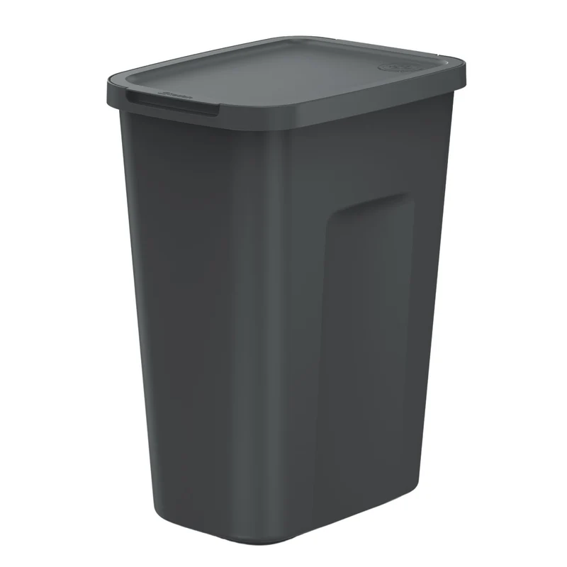Keden Papelera, Capacidad 35 litros, Color negro, COMPACTA Q PLUS