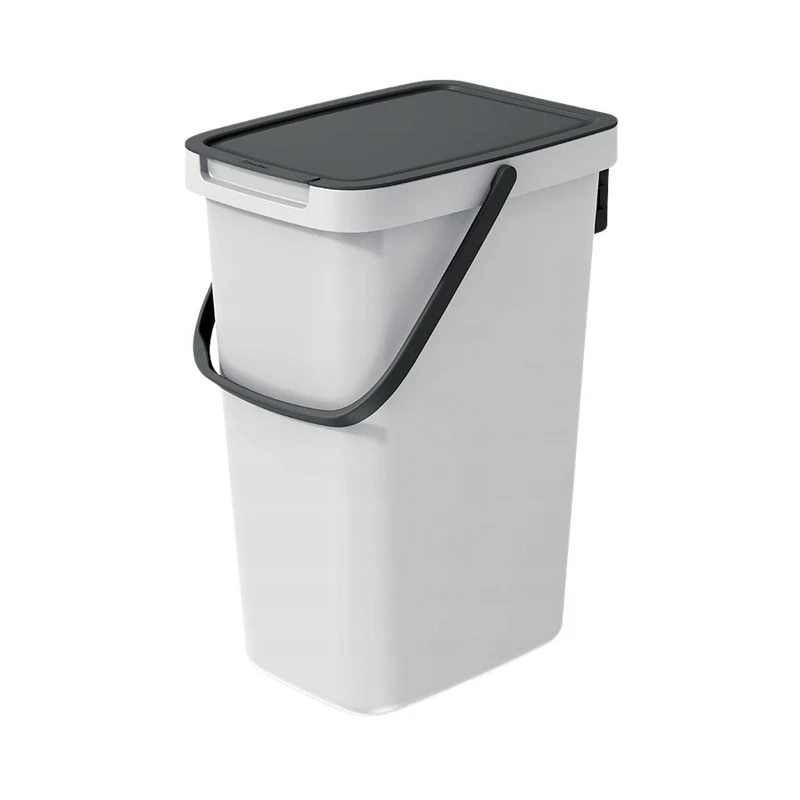 Keden Systema Q Cubo de Basura Cubo de Reciclaje 12L Color Ceniza