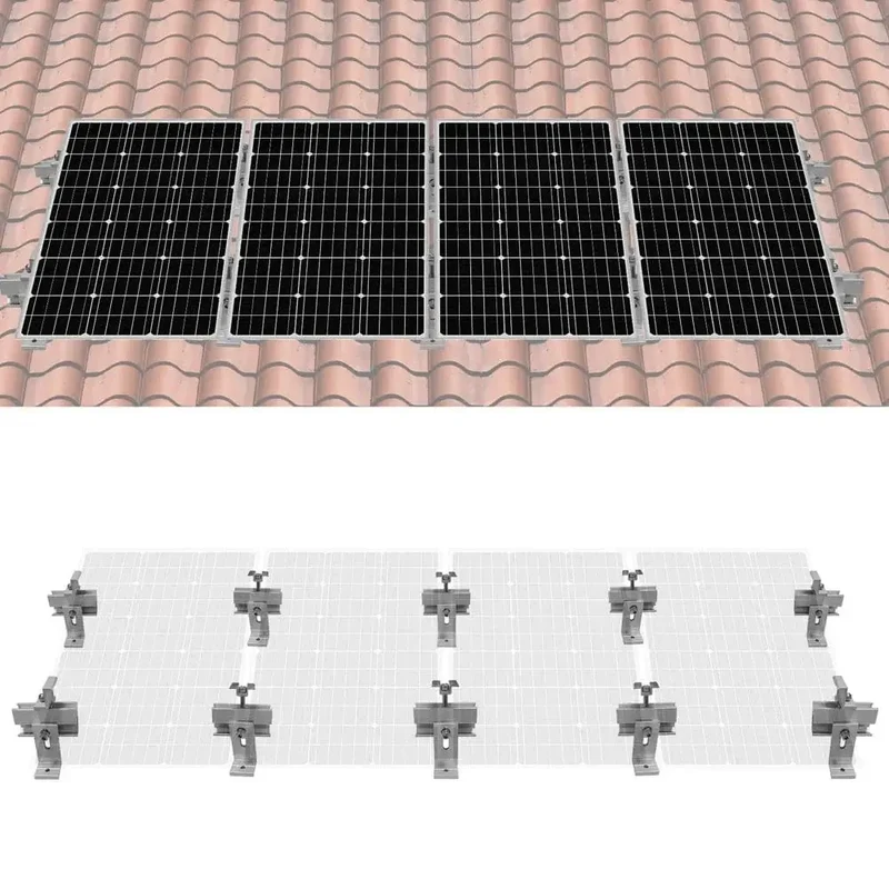 Eco-Worthy Roof Solar Panel Mounting Bracket Kit for 1-4 Pieces of Solar Panels