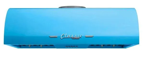 Unique Classic Retro 30" Ducted Range Hood Robin Egg Blue