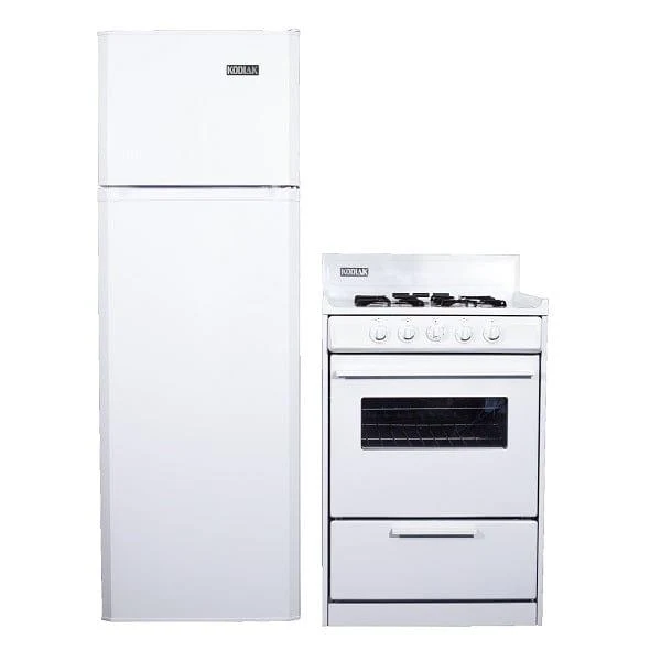Kodiak Matching Set - 9 cu ft DC Refrigerator Freezer and 24" Stove w/ Cast Iron Grates