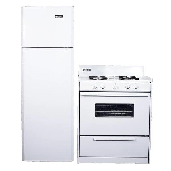 Kodiak Matching Set - 9 cu ft DC Refrigerator Freezer & 30" Propane Range