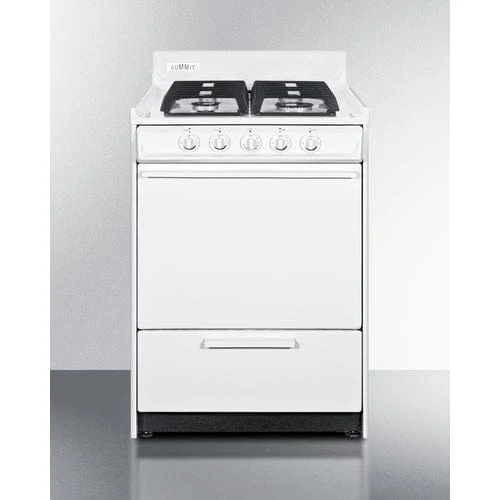 Summit WTM6107IS | 24" Wide Gas Range, Sealed Burners