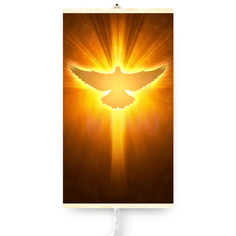 Calefactor infrarrojo - panel calefactor flexible 430W con regulador TRIO diseño 12 paloma, dimensiones 100x57cm