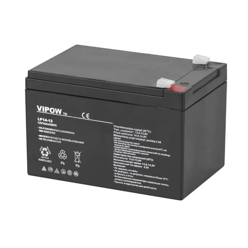 Batería de gel VIPOW 12V 14Ah Calidad de producto sólida