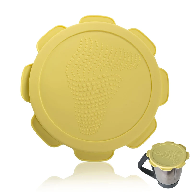 mixcover Silikon Deckel wasser- & geruchsdicht für Thermomix TM5 TM6 Friend Gelb