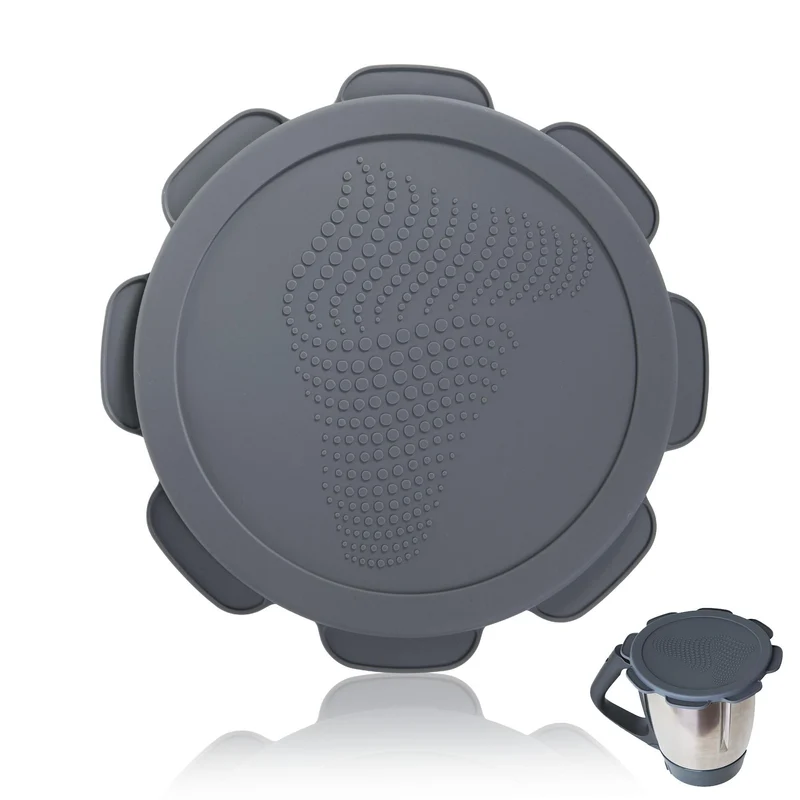 mixcover Silikon Deckel wasser- & geruchsdicht für Thermomix TM5 TM6 Friend Grau