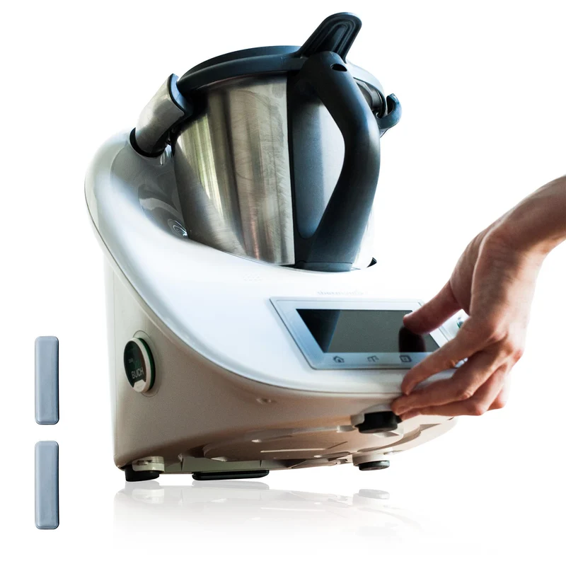 mixcover unsichtbare Gleiter Slider Zubehör für Thermomix TM6 TM5 Küchenmaschine - die selbstklebende, effektive, günstige Alternative zum Gleitbrett