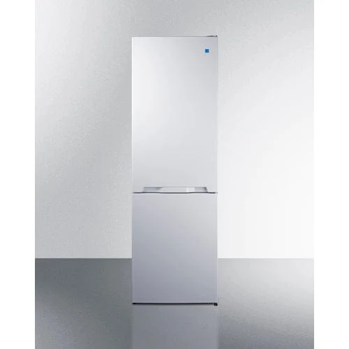 Summit FFBF121W | 24" Wide Wide Bottom Mount Refrigerator-Freezer