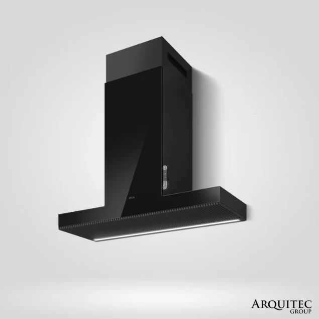 Campana de Pared Haiku Black Stainless Steel 90 cm -PRF0157421- Elica