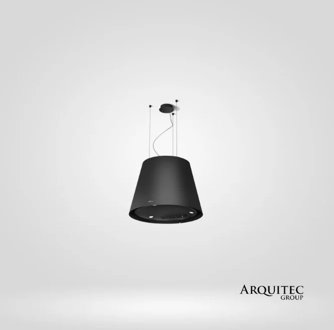 Campana de Isla colgante Easy Ux Negra -PRF0120352A- Elica