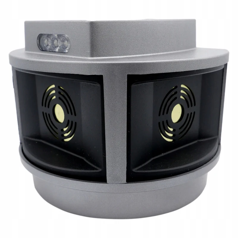 Ahuyentador de roedores, ahuyentador de martas, ahuyentador de ratones Viano, generador de ultrasonidos, panel estroboscópico, tres altavoces, Trio-Strob