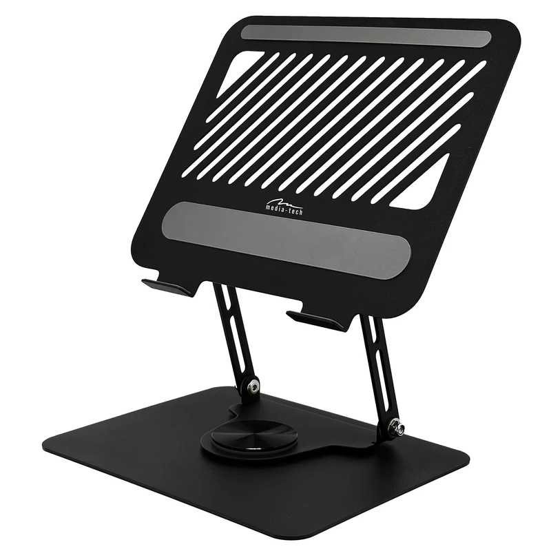 Media-Tech MT2662 Soporte ergonómico ajustable y giratorio para portátil 10-17