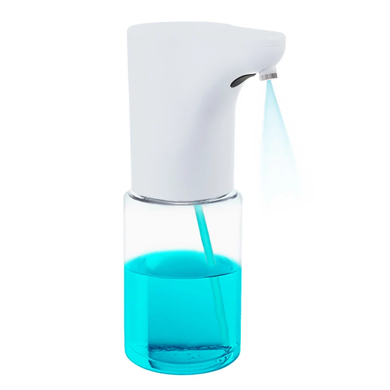 ProMedix Dispensador automático, Contenedor dispensador para jabones líquidos, Líquidos desinfectantes, 300ml, 4xAA, blanco, PR-540 W