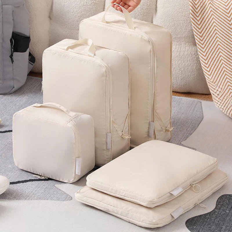 6-Piece Partial Set of Compression Travel Organizers