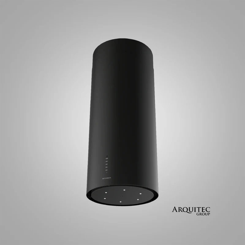 Campana de Isla Cylind Plus Black 37 cm - Faber