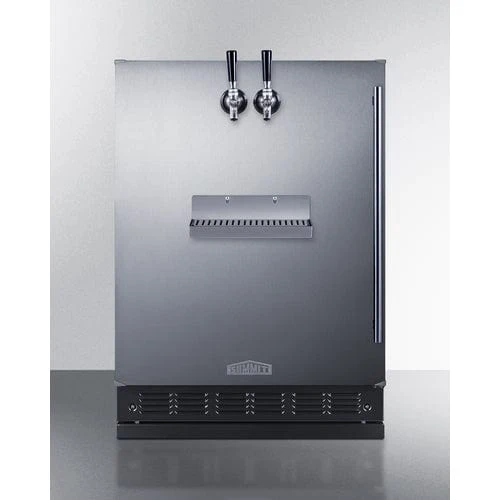 Summit SBC7BRSFRTPLHD | 24" Wide Front Tap Built-In Beer Kegerator