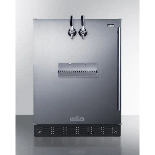 Summit SBC7BRSFRTPADALHD | 24" Wide Front Tap Built-In Beer Kegerator | ADA