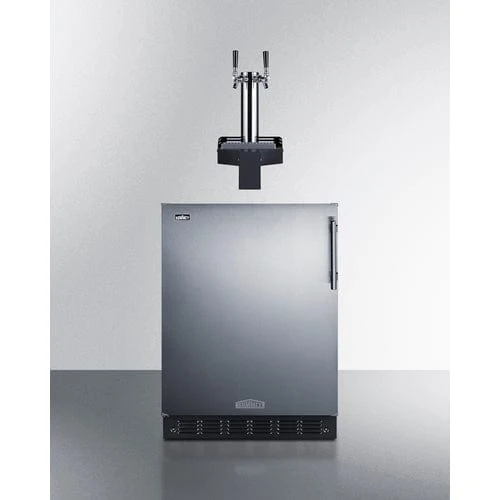 Summit SBC7BRSFLTWCFADALHD | 24" Wide Built-In Floating Tap Cold Brew Kegerator | ADA