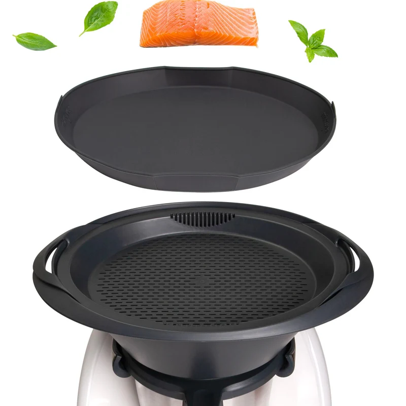 mixcover Dampfgarform Silikonform Auflaufform kompatibel mit Thermomix Zubehör für Varoma Einlegeboden - Zubehör für TM5 TM6 TM31 TM Friend, ganz