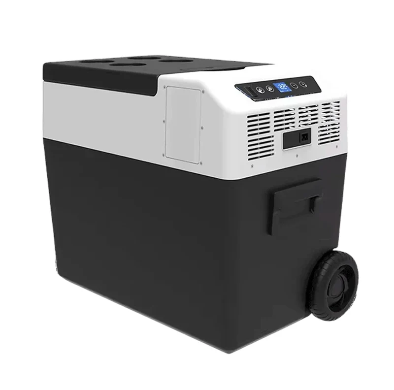 Inuitz Nevera/Congelador eléctrica 40 litros con ruedas y compresor 12/220V, rango de temperatura +10/-22ºC