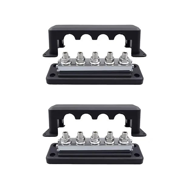 Ruixu Busbar | 3/8" (M10) Terminal Studs | One Pair | 600A