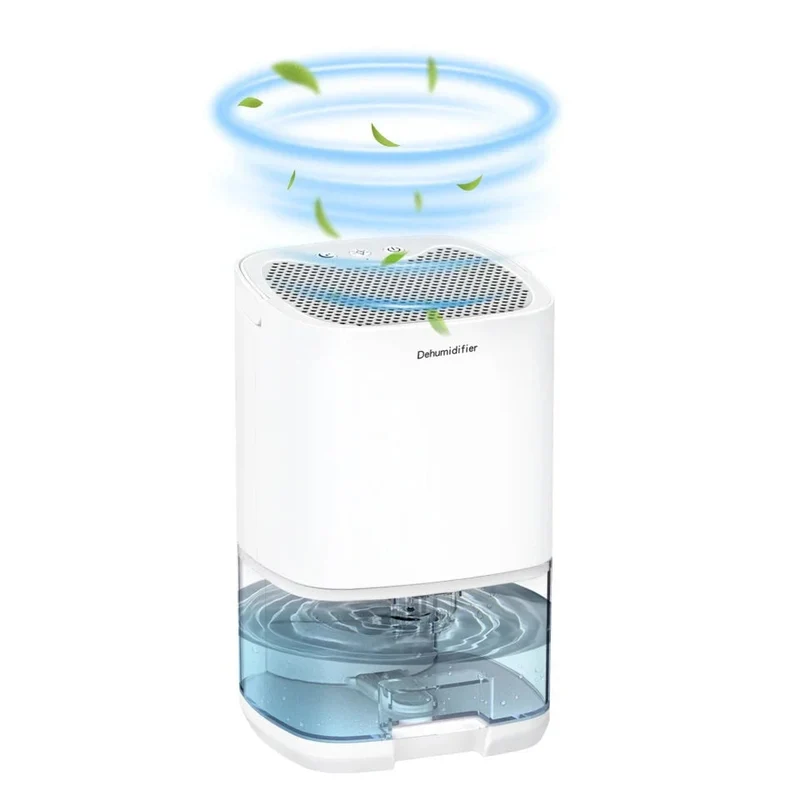Portable Dehumidifier with Air Purifier 1000ml Capacity and LED Nightlight