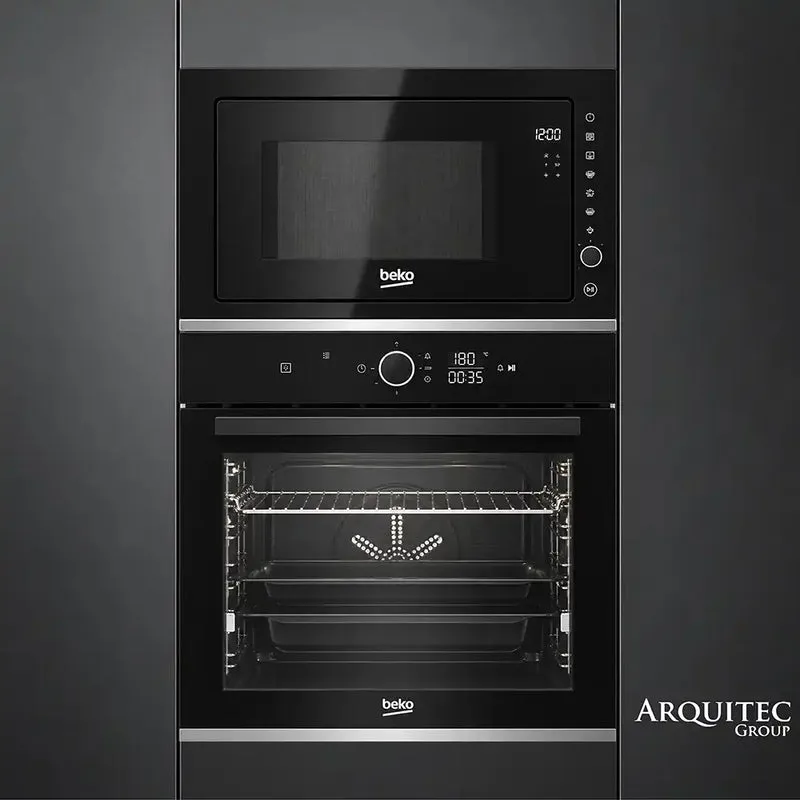 Torre de Hornos Beko 60 cm Microondas Grill + Horno 72 L BMGB25333X + BBIM17400BDS