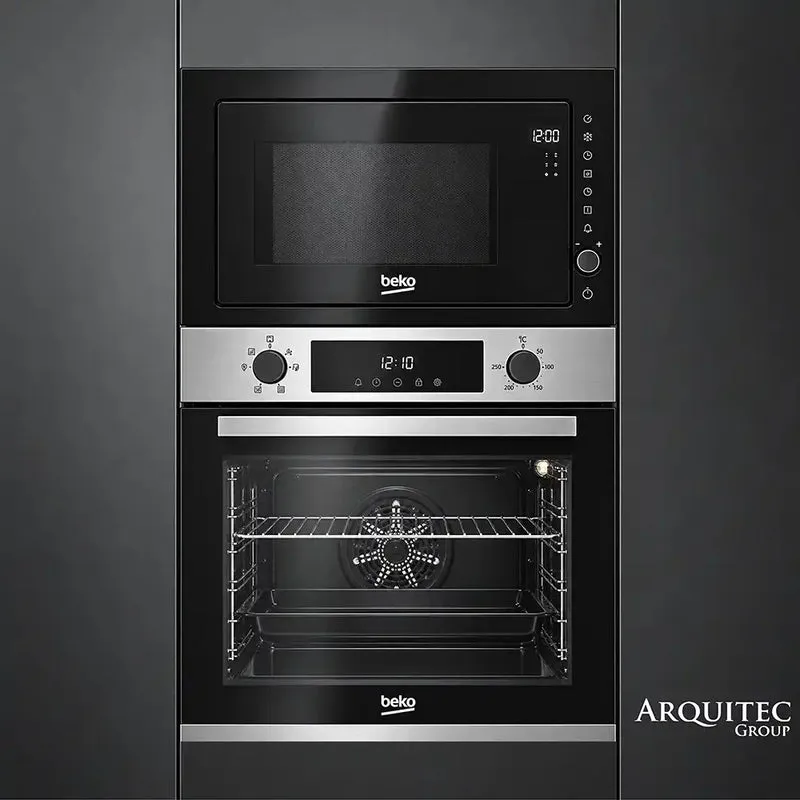 Torre de Hornos Beko 60 cm Microondas Grill + Horno 72 L BMGB25333X + BBIE12300XD