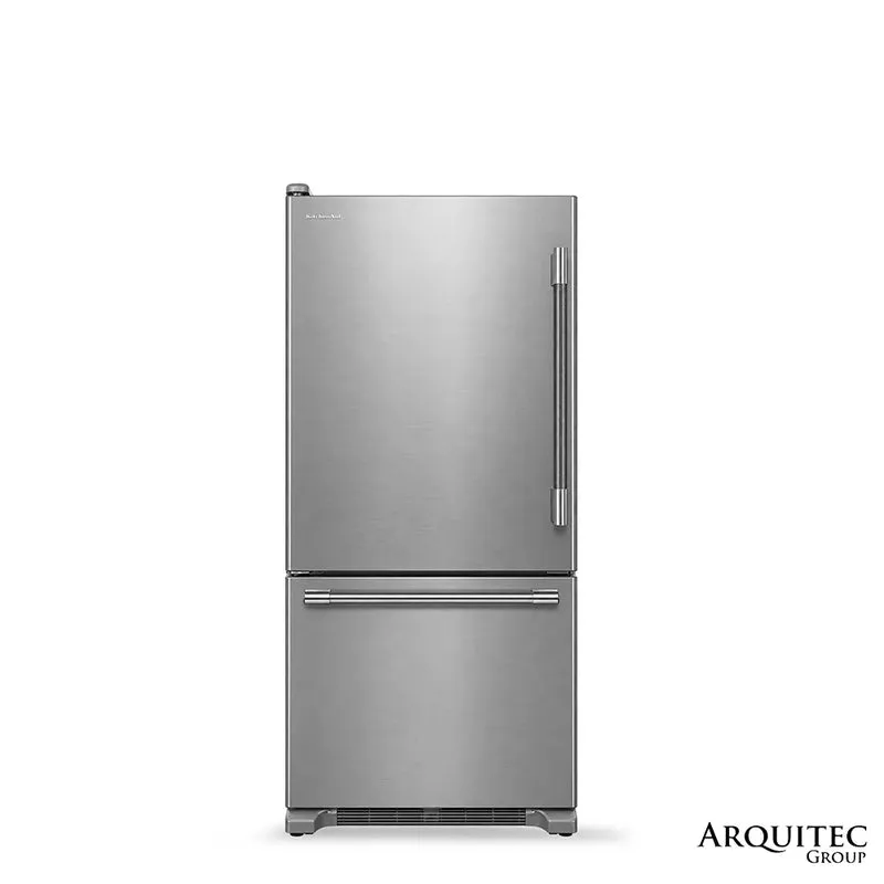 Refrigerador 33" / 84 cm | Bottom Mount - 22 Cu. Ft. PrintShield Stainless - KRBL133SPS - KitchenAid