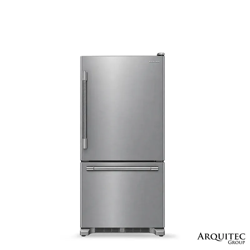 Refrigerador 33" / 84 cm | Bottom Mount - 22 Cu. Ft. - PrintShield Stainless - KRBR133SPS - KitchenAid