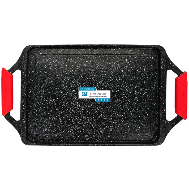Bandeja Asadora Black Titanium 43x25cm