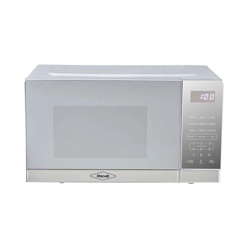 Horno Microondas 0.7 20L Tipo Push, Plateado