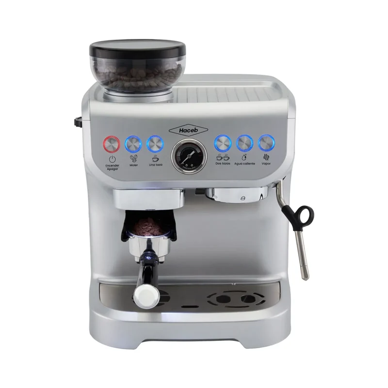 Máquina de Café Haceb con Molino Integrado Inox