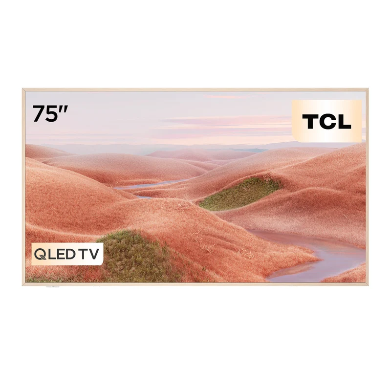 Televisor TCL 75" Pulgadas 190.5 cm 75A300W 4K-UHD QLED, Blanco