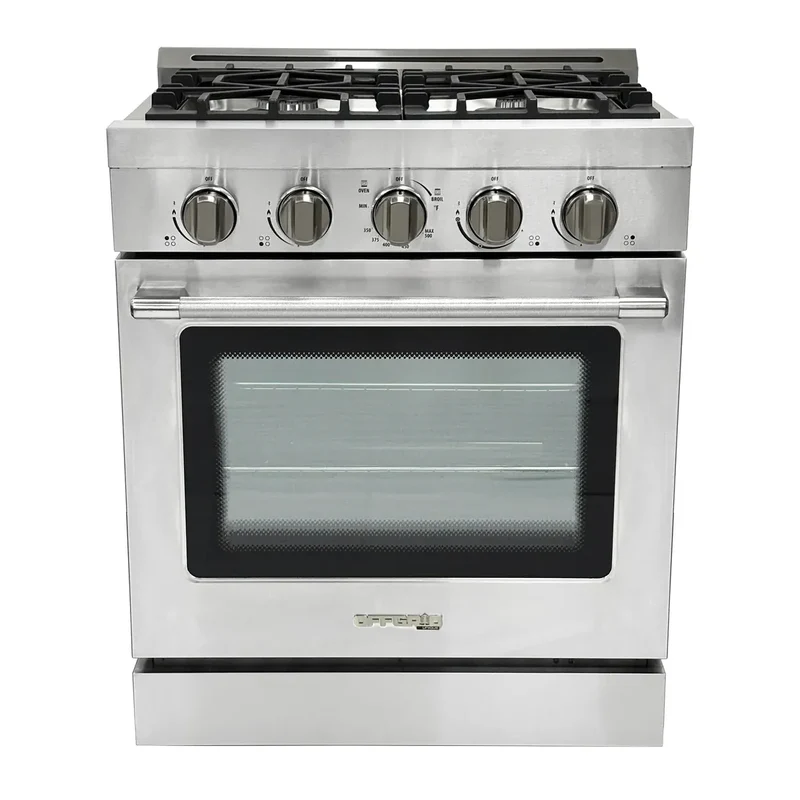 Unique UGP-R30OTHLPSS | Classic Retro 30” Propane Gas Range in Stainless Steel