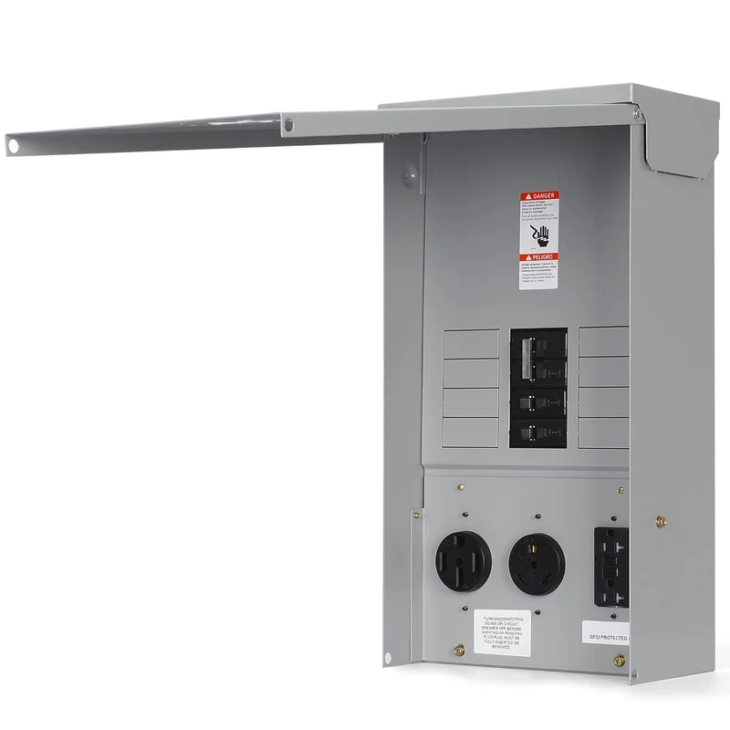 Electrical Panel RV Electrical Outlet Panel with Breaker - UL Listed
