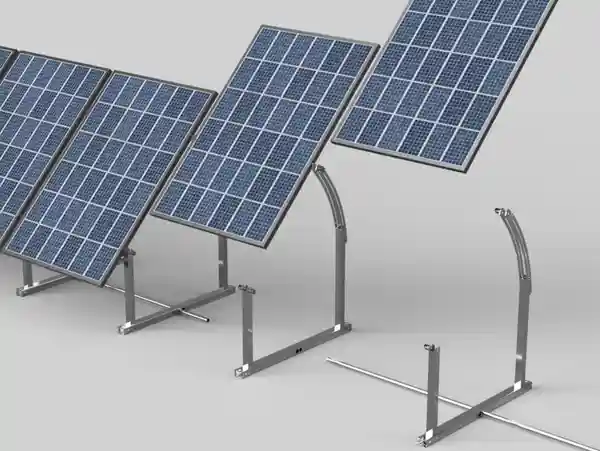 Integrarack IR-45ASAA BallastRack™ Seasonably Adjustable Solar Module Rack - Aircraft Grade Aluminum