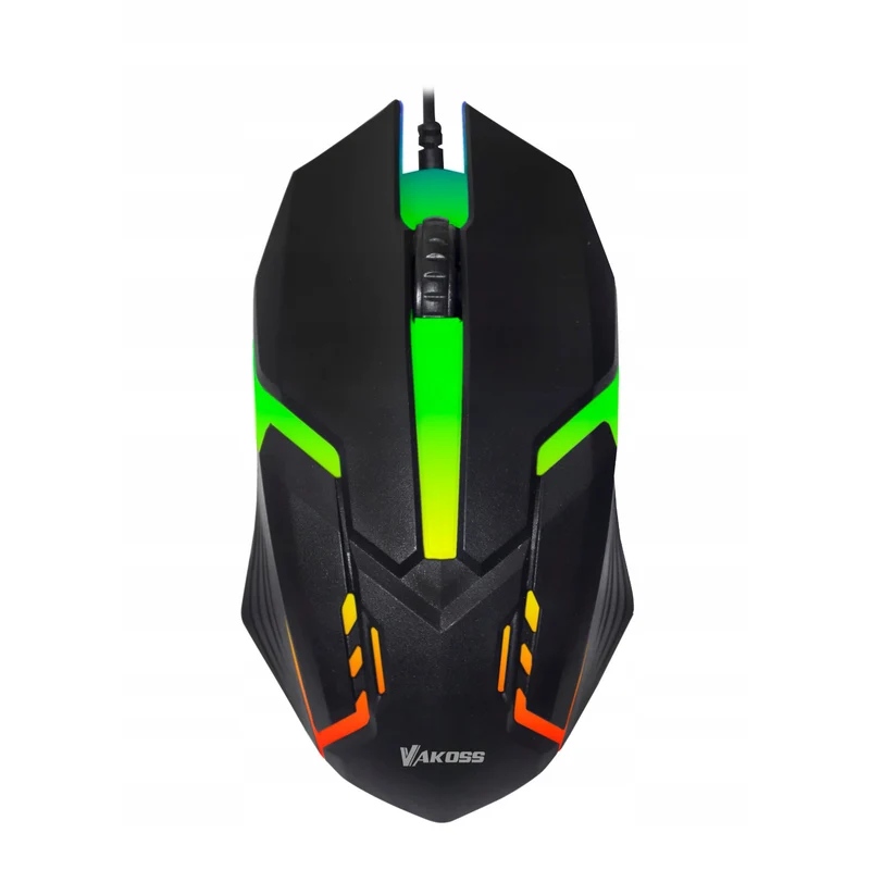 Ratón para juegos Vakoss, retroiluminación RGB, 1000 ppp, TM-5133K