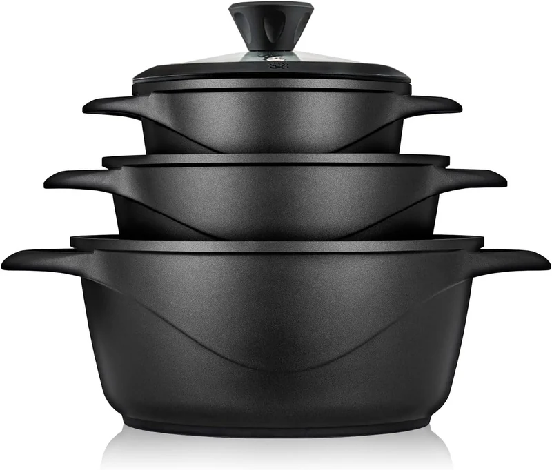 Batería Cocina Granitec Inducción 6 Piezas MGK18S