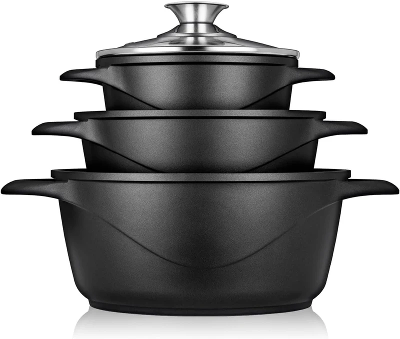 Batería Cocina Granitec Inducción 6 Piezas MGK18
