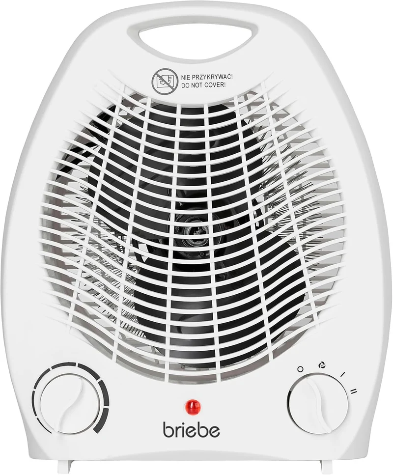 Calefactor Ventilador Eléctrico Portátil 2000W HT1126 Blanco