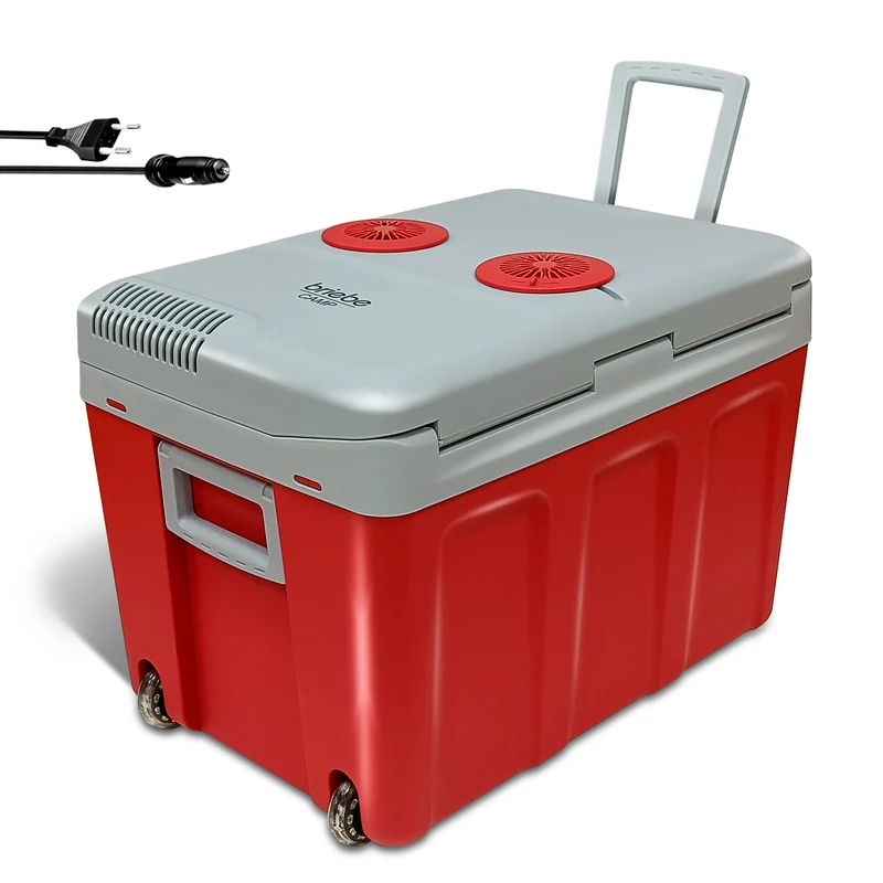 Nevera briebe Camp Portátil Eléctrica de Viaje Camping 40L Roja